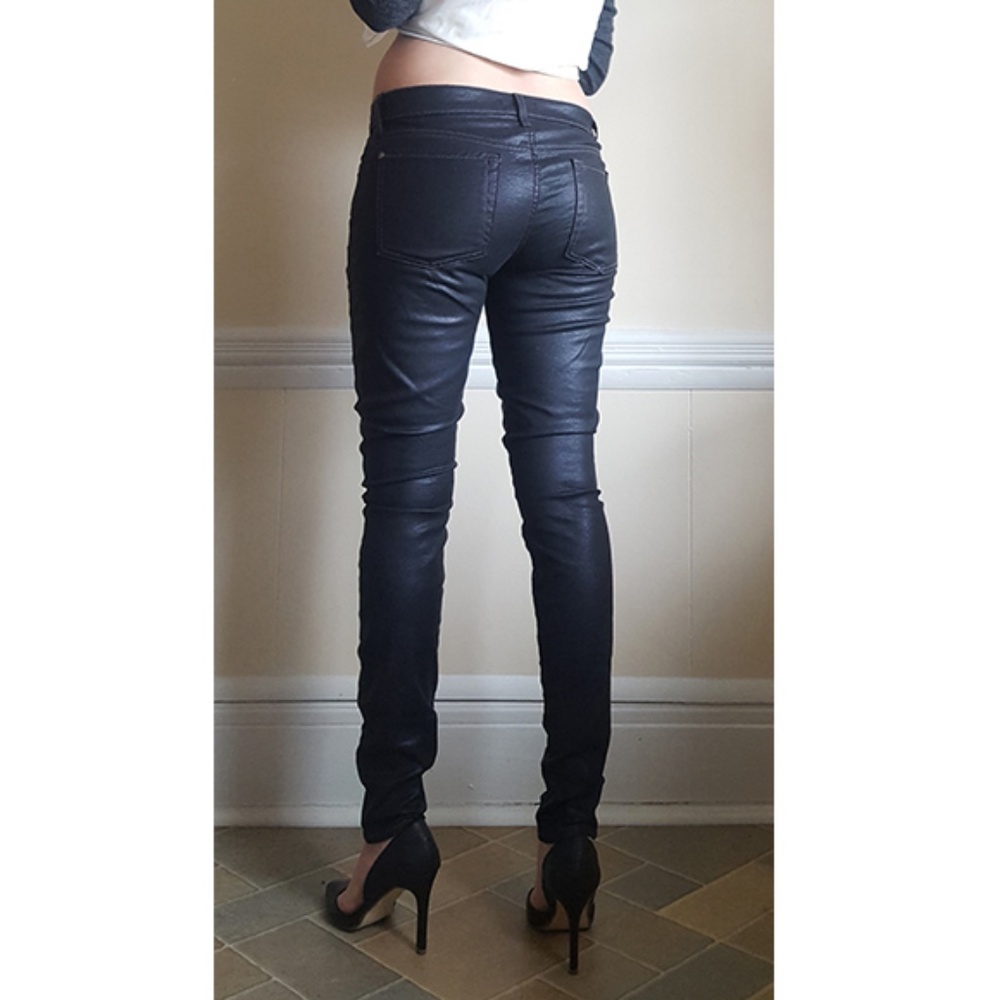 7 For All Mankind The Skinny Metallic Jean 27